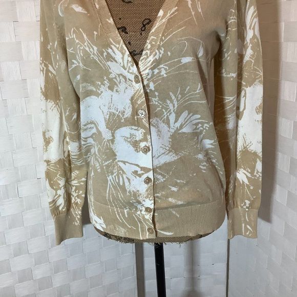 st. john's bay floral cardigan size medium - Picture 4 of 7